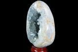 Polished, Crystal Filled Celestine (Celestite) Geode - Madagascar #98828-2